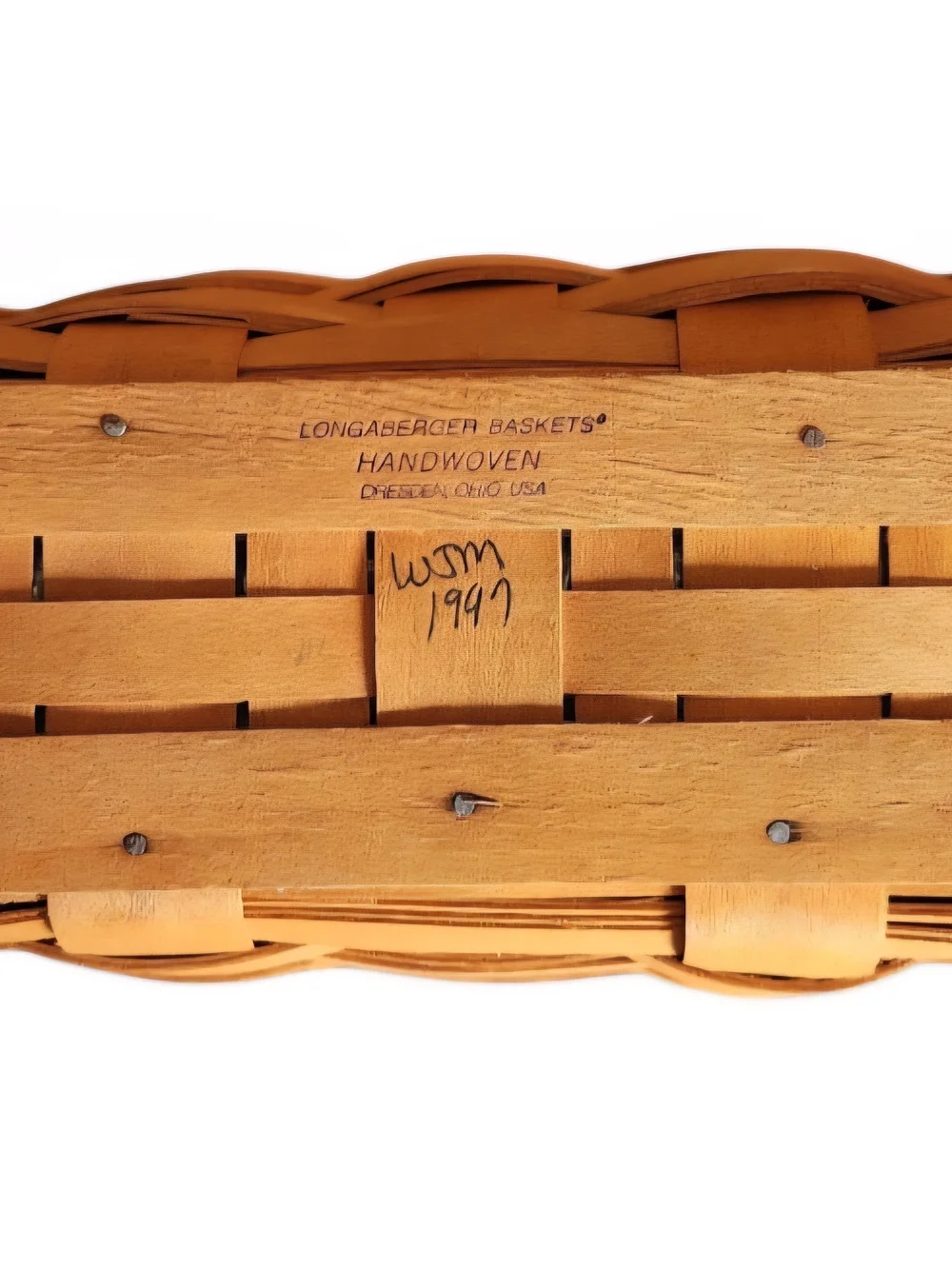 Brand new Longaberger 1997 Membership Basket Fabric & Plastic Liner